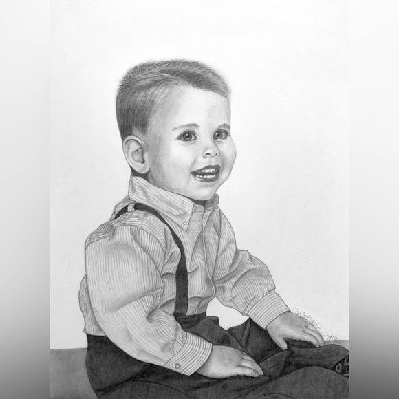 Graphite/Pencil Portrait Drawings - Picture 4 of 6